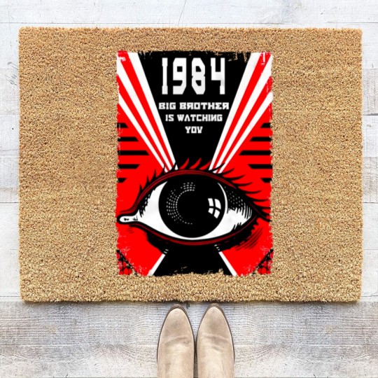 Discover 1984 V10 (Orwell) Poster Men Coir Doormats