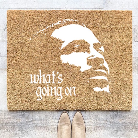 Discover Marvin Gaye Whats Going On Coir Doormats