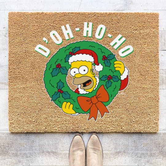 Discover The Simpsons Christmas Santa Homer D'Oh-Ho-Ho Alt Coir Doormats