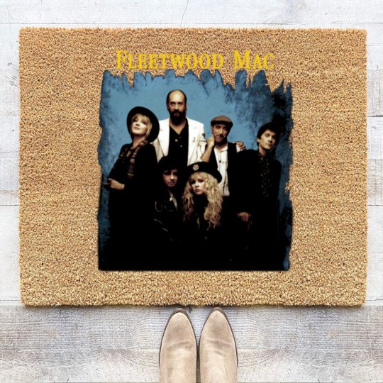 Discover 1990 Fleetwood Mac Behind The Mask Tour Coir Doormats, 90s Retro Vintage Coir Doormats