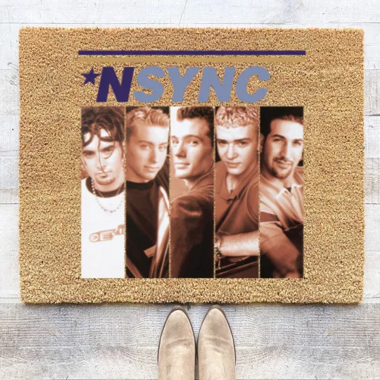 Discover Vintage NSYNC Boxes White Coir Doormats Gift For Men Women S-3XL