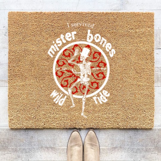 Discover I Survived Mister Bones Wild Ride - Skeletons Bones - Coir Doormats