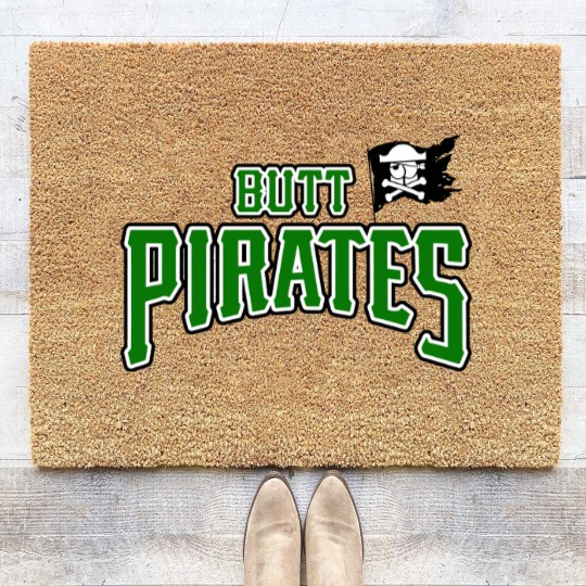 Discover Butt Pirates Green - Butt Purates - Coir Doormats