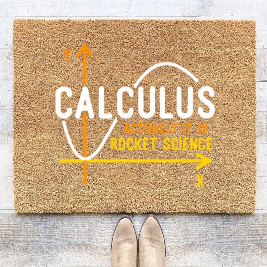 Discover Calculus Is Rocket Science Coir Doormats