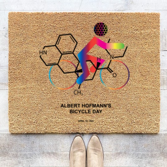 Discover Albert Hofmann's Bicycle Day Coir Doormats
