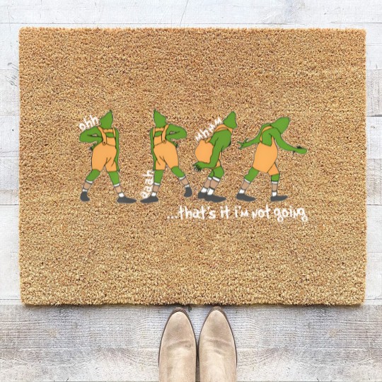 Discover funny xmas that's it i'm not going christmas clothing long t Coir Doormats