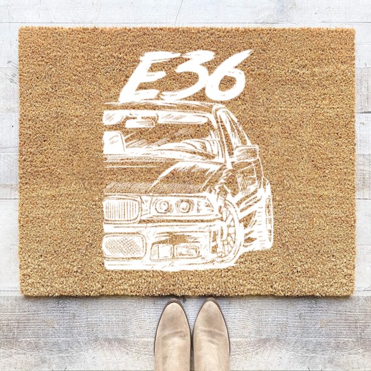 Discover M3 E36 3 Series Men's Retro BM RACING Coir Doormats