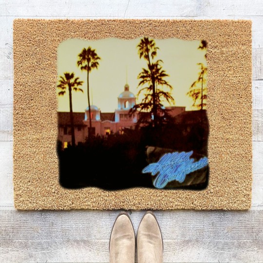 Discover Vintage The Eagles Concert Tour Coir Doormats Hotel California