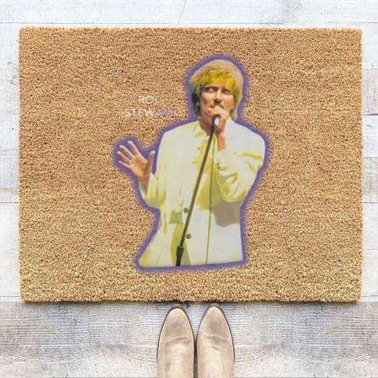 Discover Vintage 1993 Rod Stewart A Night To Remember Tour Coir Doormats