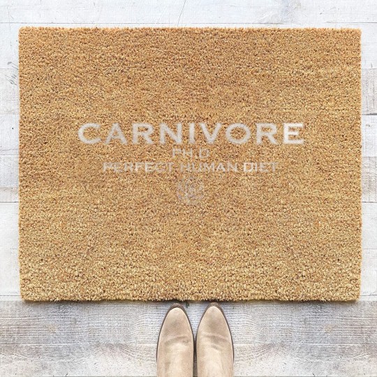 Discover carnivore phd perfect human diet meat eater t Coir Doormats