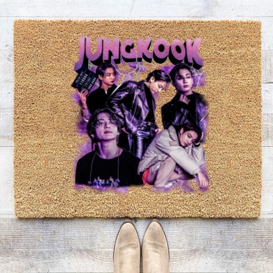 Discover Jungkook Coir Doormats, Jungkook Vintage Style Coir Doormats, Jungkook Vintage Unisex Coir Doormats