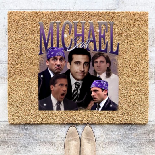 Discover Retro Michael Scott Coir Doormats, Limited Michael Scott Vintage Coir Doormats, Michael Scott Gift
