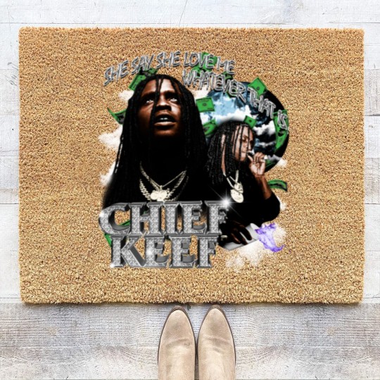 Discover Chief Keef 90s Vintage Coir Doormats, Chief Keef Coir Doormats, Chief Keef Retro Coir Doormats