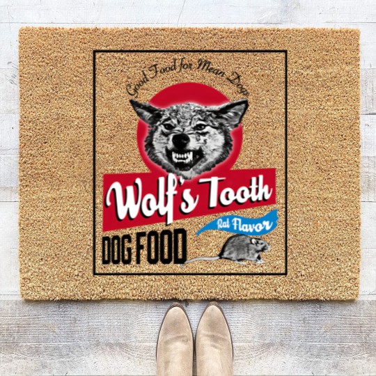Discover Wolfs Tooth Mean Dog Food Once Upon A Time In Hollywood Men's Coir Doormats