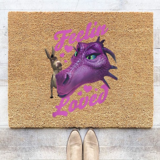 Discover Shrek Donkey Dragon Feelin Loved Coir Doormats