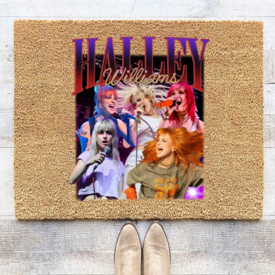 Discover Paramore Rock Band 2023 Vintage Coir Doormats, HAYLEY Williams Homage Coir Doormats