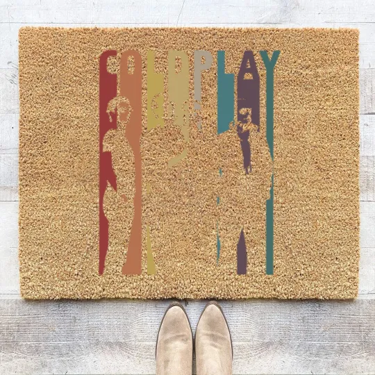 Discover Vintage Retro Coldplay Coir Doormats, Vintage Coldplay Coir Doormats, Coldplay Gift, Retro Gift Coir Doormats
