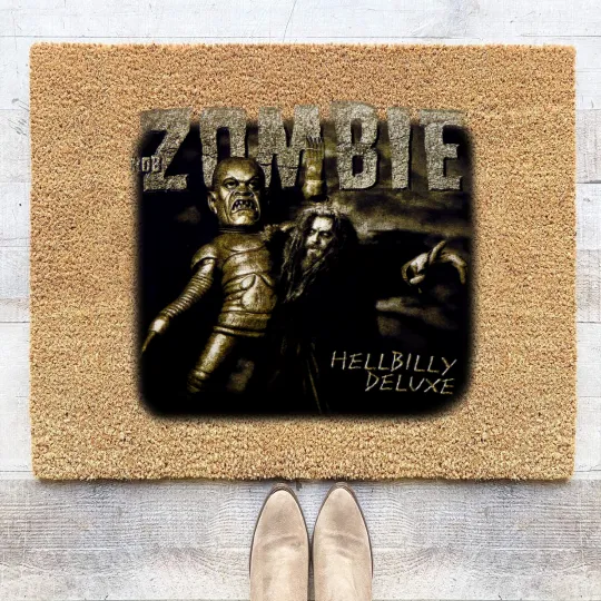 Discover Vintage Rob Zombie Coir Doormats Hellbilly 1998 1999 Tour Rock Band Large