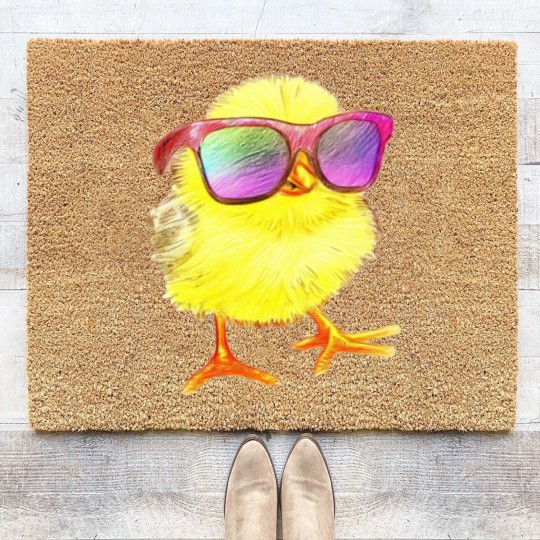 Discover Kickin Chickin Coir Doormats