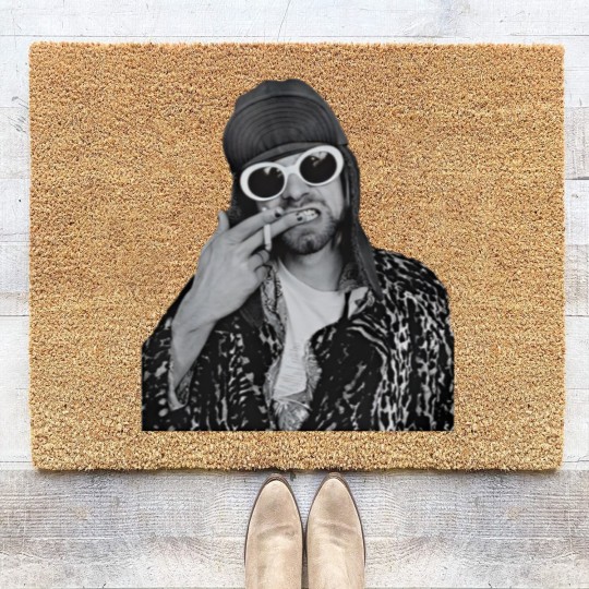 Discover Kurt Cobain Coir Doormats,  Art Coir Doormats, Kurt Cobain