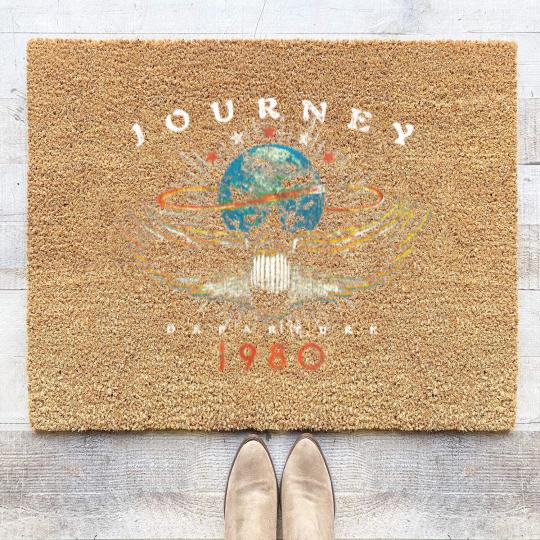 Discover Journey Departure Tour 1980 Men’s Coir Doormats, Coir Doormats For Music Fan