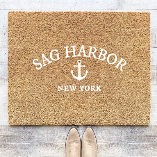 Discover Sag Harbor Ny Coir Doormats Coastal Town Harbor Coir Doormats