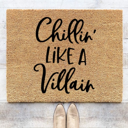 Discover Chillin Like A Villian Coir Doormats