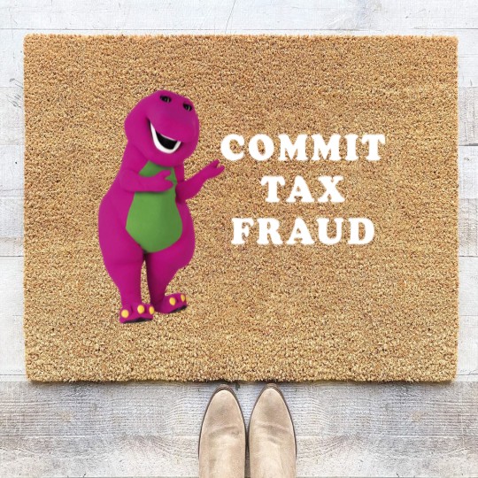 Discover Barney Commit Tax Fraud Customize Classic Coir Doormats
