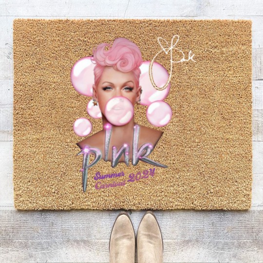Discover P!nk Summer Carnival 2023, Trustfall Album Coir Doormats, Pink Singer Tour, Music Festival Coir Doormats, Concert Apparel, Tour Coir Doormats