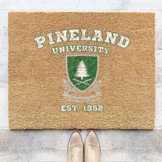 Discover Pineland University Vintage Graphic Coir Doormats