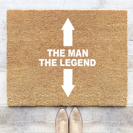 Discover The Man, The Legend | Funny Coir Doormats | Gift