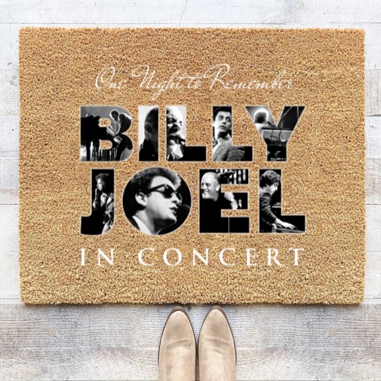 Discover One Night To Remember Billy Joel Tour Coir Doormats, Billy Joel Merch Coir Doormats