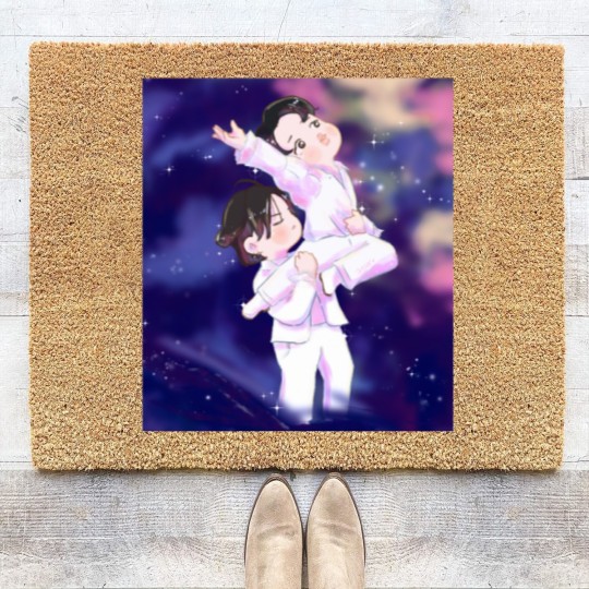 Discover black swan jikook Coir Doormats