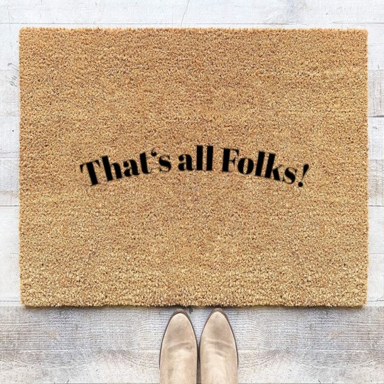 Discover That's All Folks Coir Doormats