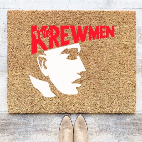 Discover Vintage The Krewmen Pure Rockabilly Psychobilly Music Big Printed Coir Doormats
