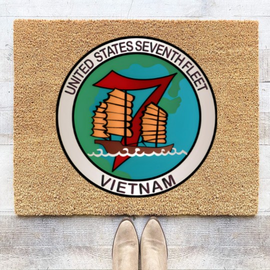 Discover Navy United States Seventh Fleet Vietnam Coir Doormats