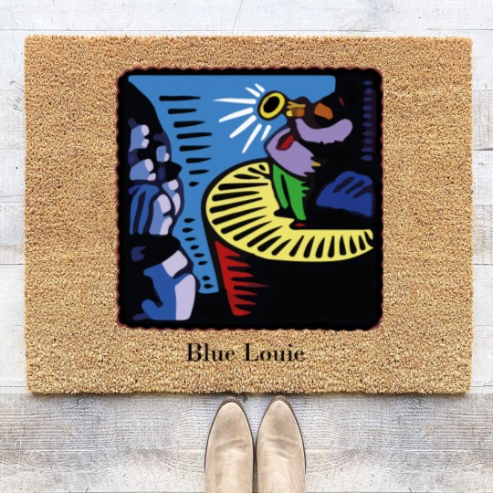 Discover Chandler Blue Louie Coir Doormats