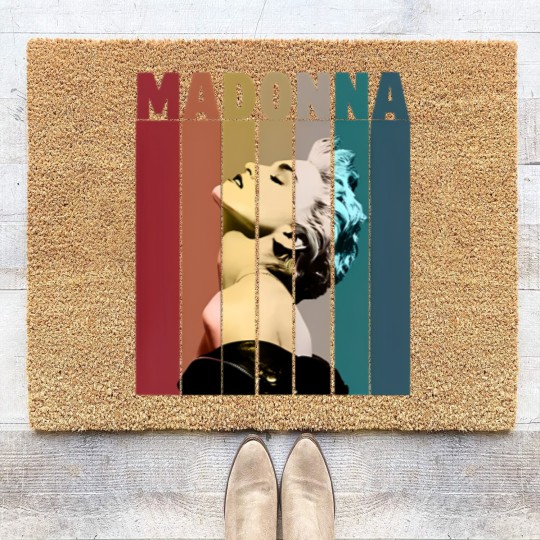 Discover Madonna Retro Vintage Coir Doormats, Madonna Coir Doormats, Music Coir Doormats, Gift Coir Doormats For You And Your Friends, Vintage Madonna Coir Doormats