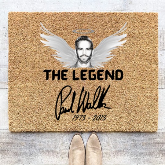 Discover The Legend Paul Walker Coir Doormats