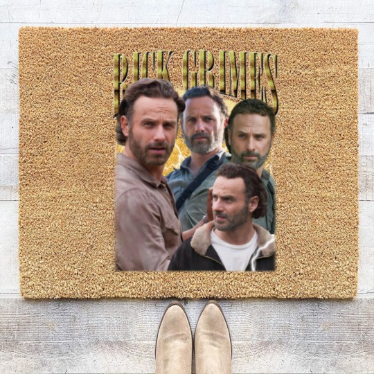 Discover Rick Grimes Vintage Coir Doormats, Gift For Women and Man Unisex Coir Doormats