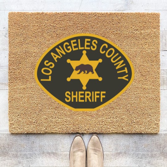 Discover Los Angeles County Sheriff Coir Doormats