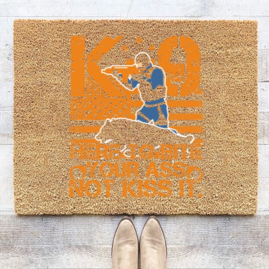 Discover K9 Police Officers Law Enforcement Coir Doormats