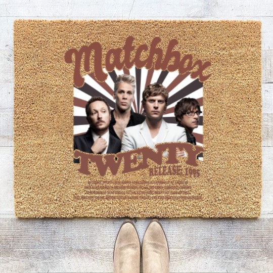 Discover Matchbox Twenty Merch Music Coir Doormats, Matchbox Twenty Rock Tour Music Graphic Coir Doormats