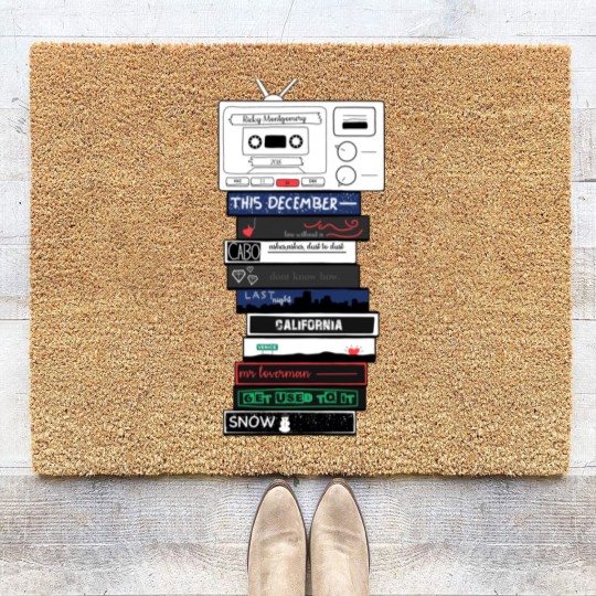 Discover Ricky Montgomery Album Mix Tape Photographic Print Coir Doormats