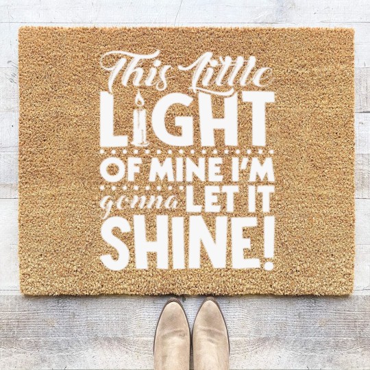 Discover This Little Light of Mine Coir Doormats Coir Doormats