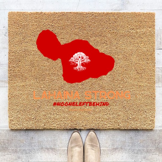 Discover Lahaina Strong Logo  Lahaina Strong Logo Coir Doormats