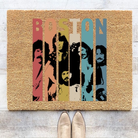 Discover Vintage Retro Boston Band Coir Doormats, Boston Band Gift