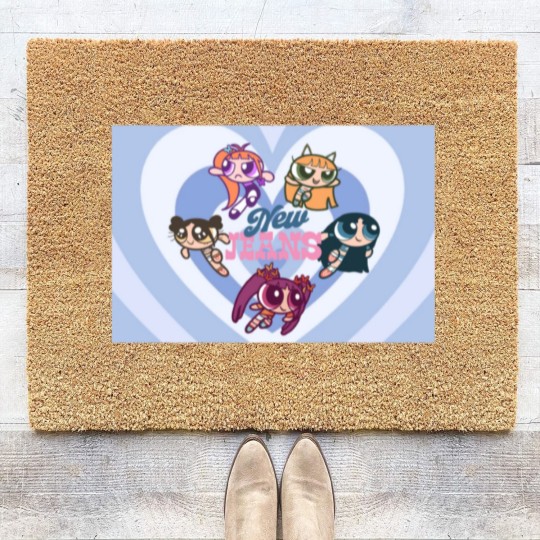 Discover NewJeans Powerpuff Girls Heart Coir Doormats