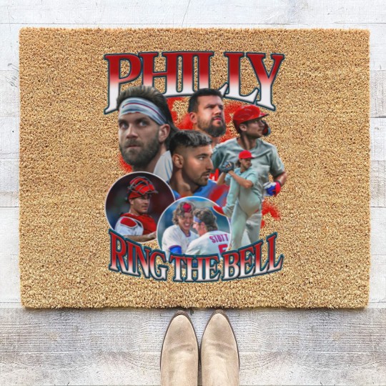 Discover Philly Ring The Bell Coir Doormats, Jose Alvarado Bryce Harper Coir Doormats