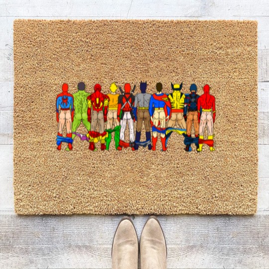 Discover Superhero Butts LV Coir Doormats
